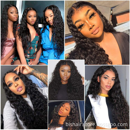 Pre Plucked Brazilian 100% Real Human Hair Long kinky curly HD Transparent Lace kinky curly Wig 100% T Part Lace Front Wigs